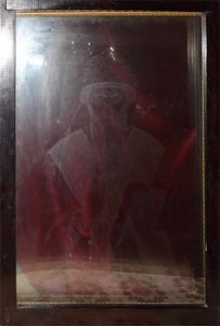 Отобразившийся лик св. Спиридона Тримифунтского. Фотография профессора Конотопа